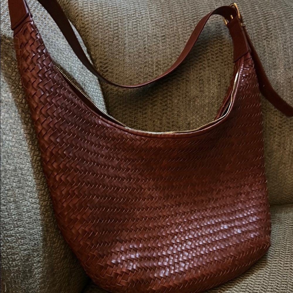 Madewell woven leather hobo bag